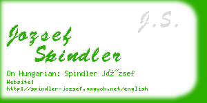 jozsef spindler business card